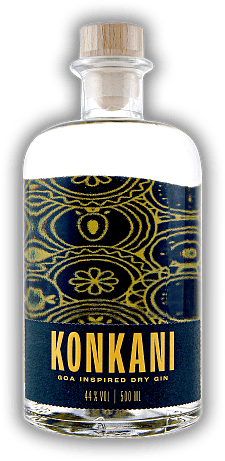Konkani Goa Inspired Dry Gin 44% Konkani Goa Inspired Dry Gin 44%  0,5	 Liter - Vol 44%