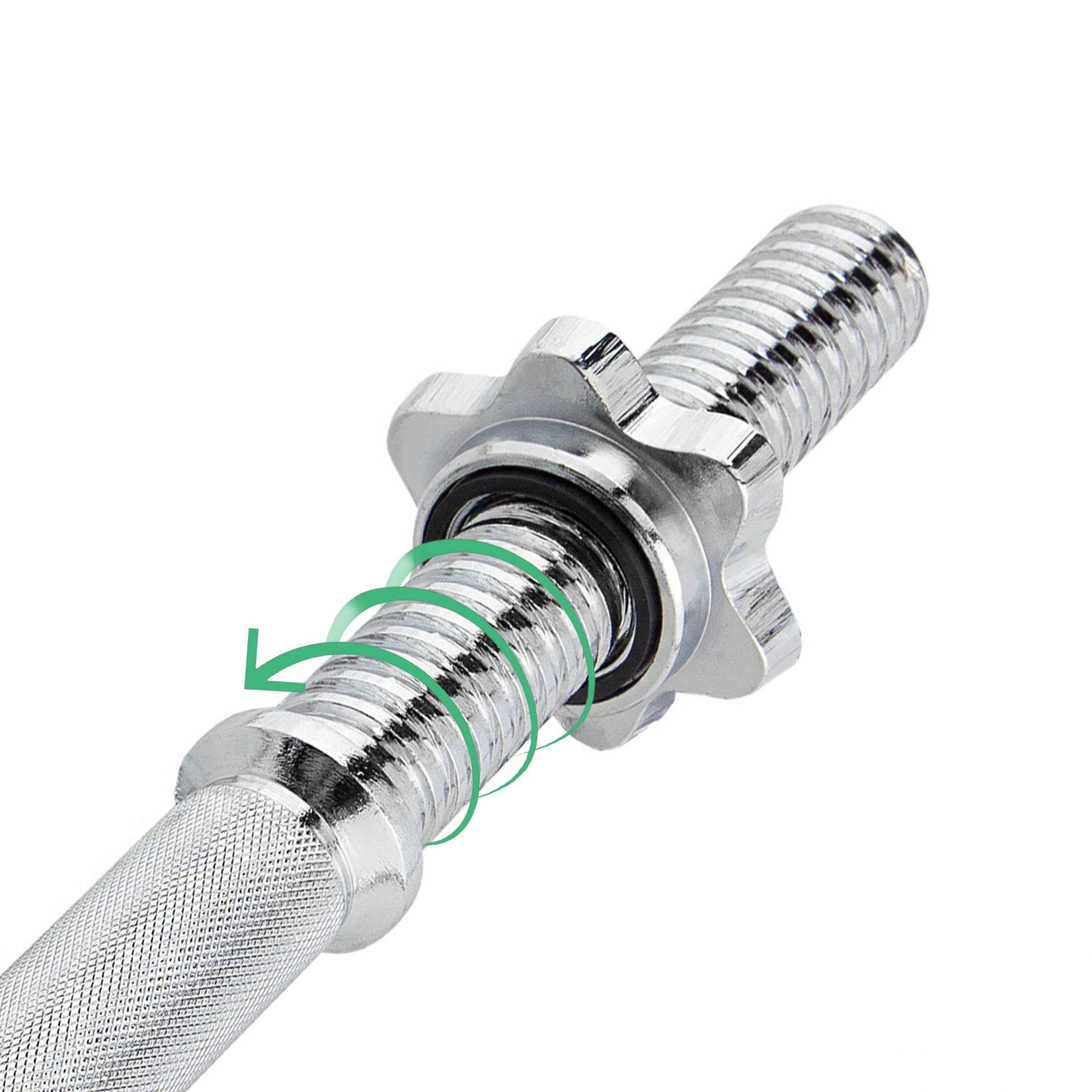 ScSPORTS® Hantel-Set 45kg Kurzhantelstangen SZ Stange Langhantel Gewichte Ø31mm