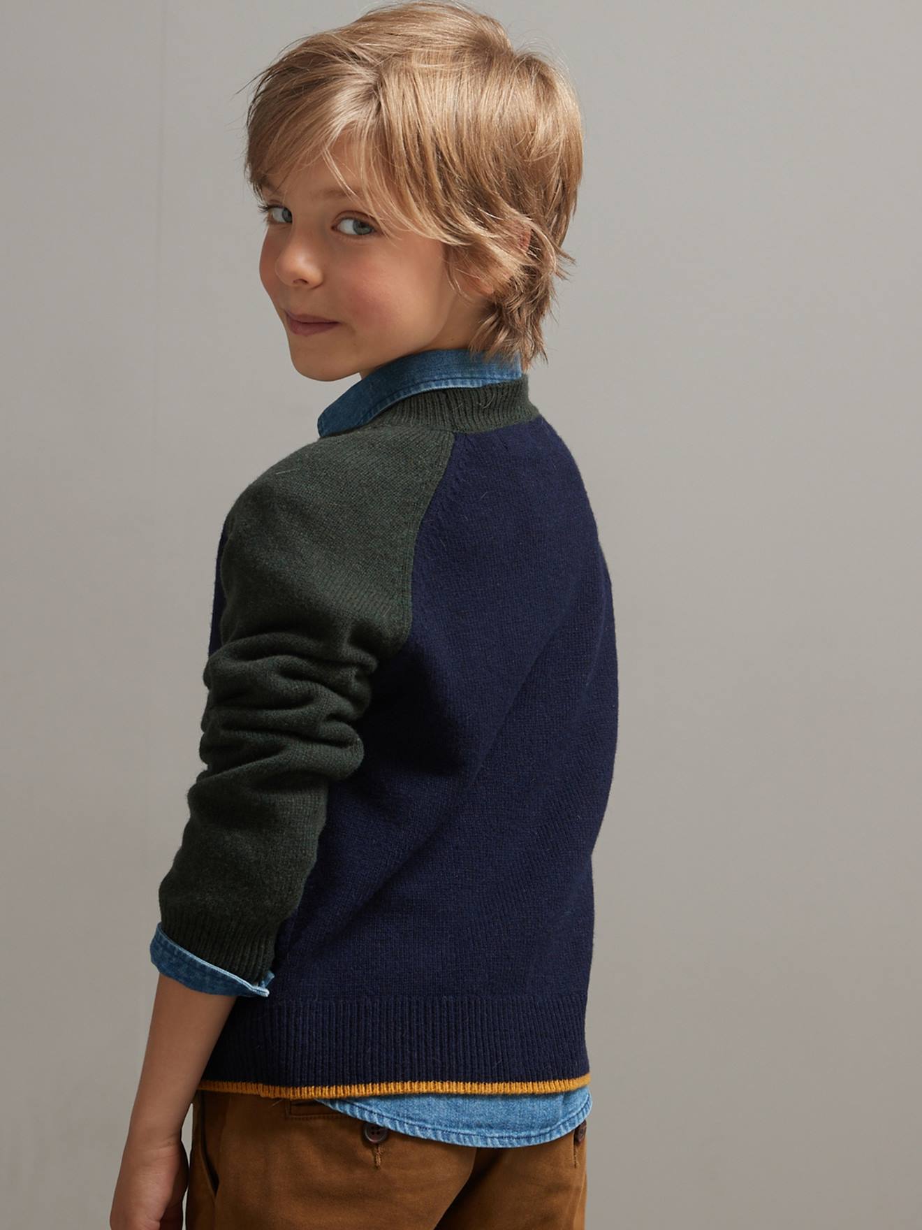 Cyrillus Jungen Pullover CYRILLUS mit Lammwolle - marine