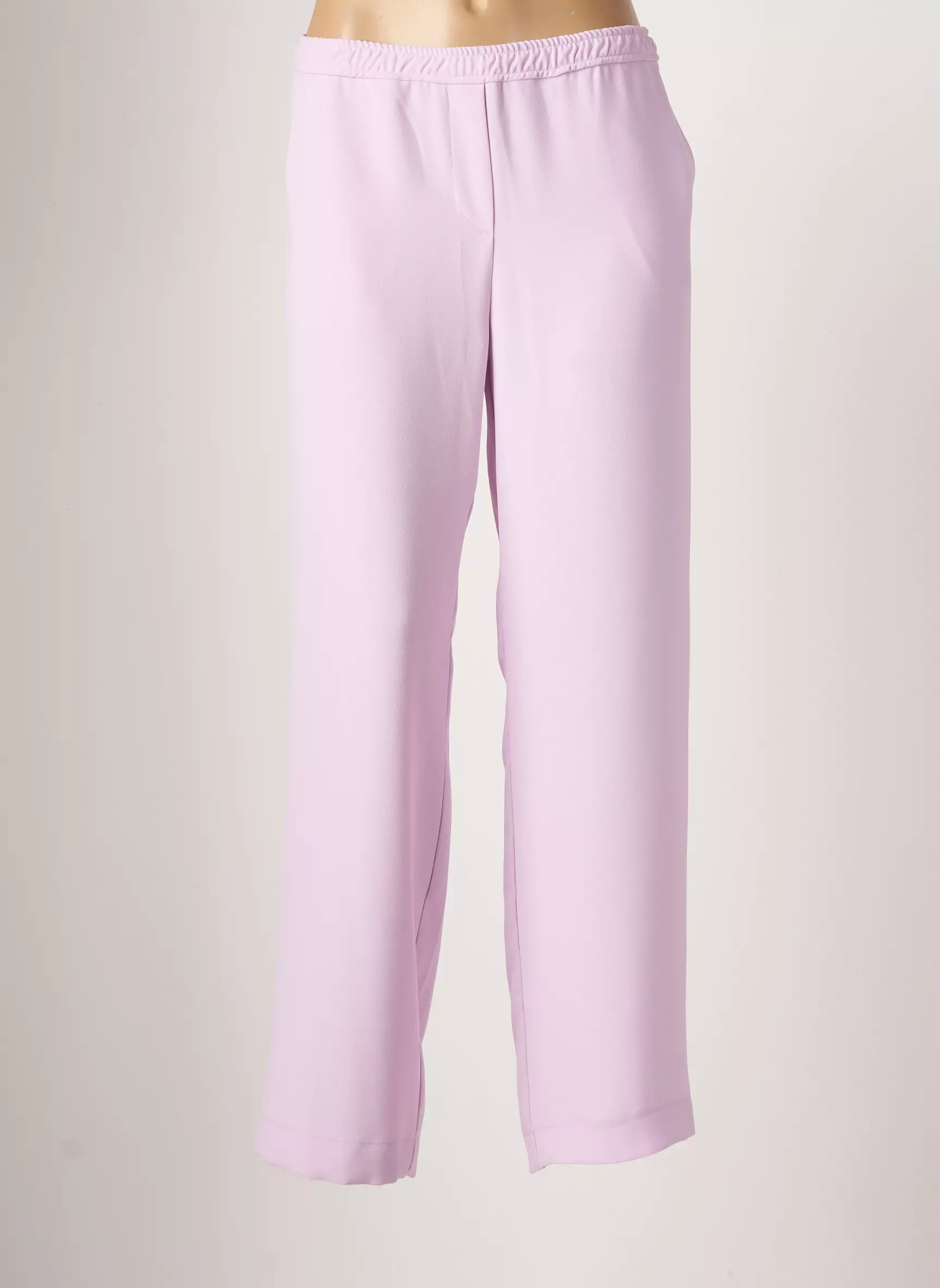 Toupy Pantalons Droits Femme couleur violet