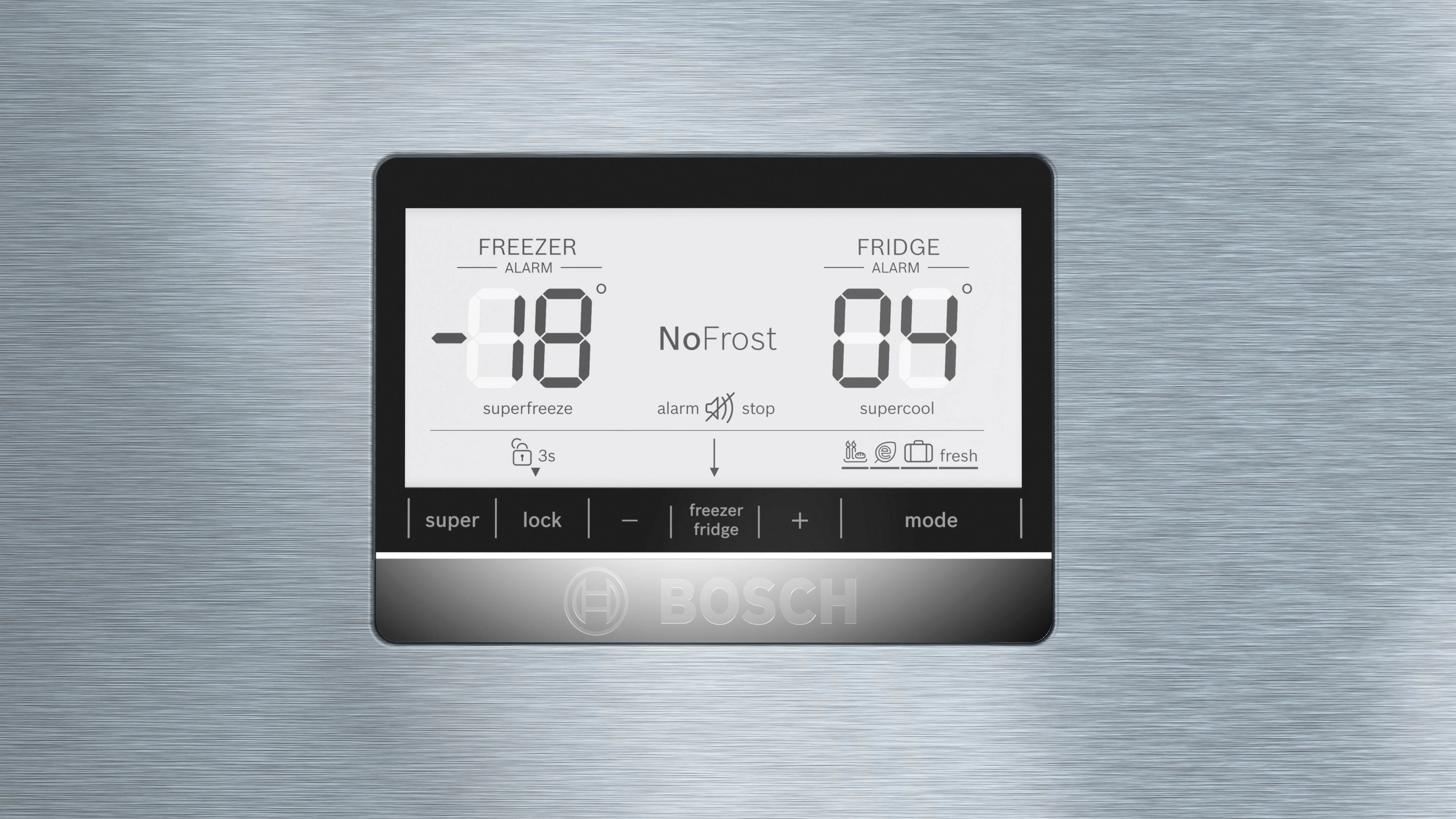 BOSCH Kühl-/Gefrierkombination KGN86AIDR, 186 cm hoch, 86 cm breit