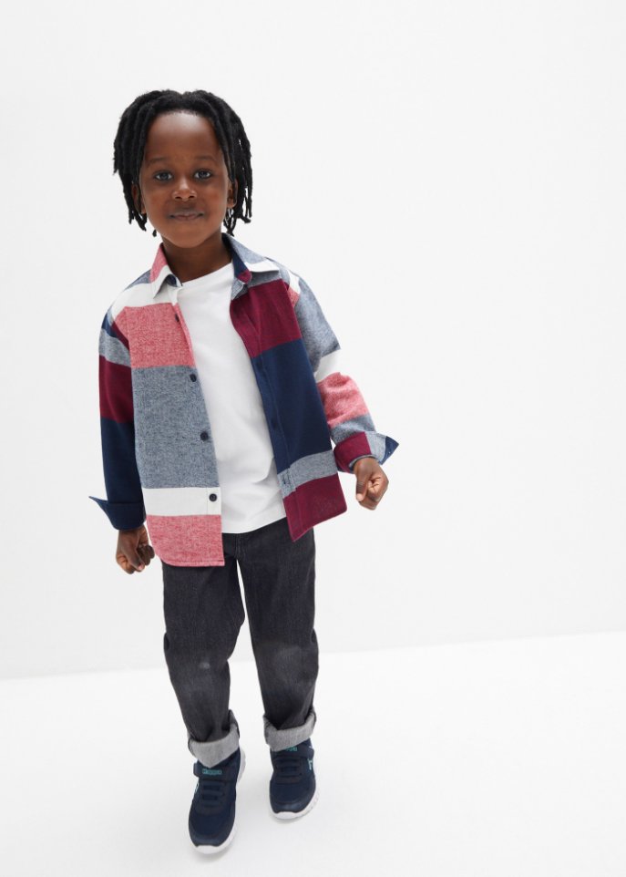 Jungen Flanellhemd mit Druck