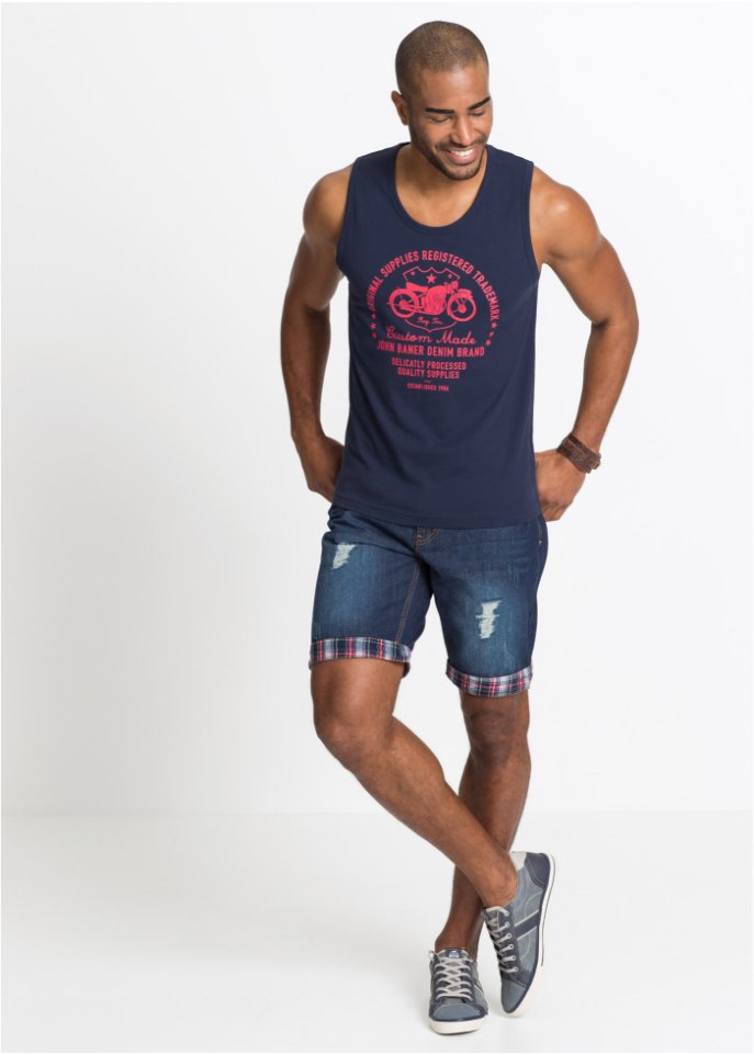 Jeans-Bermuda, Loose Fit
