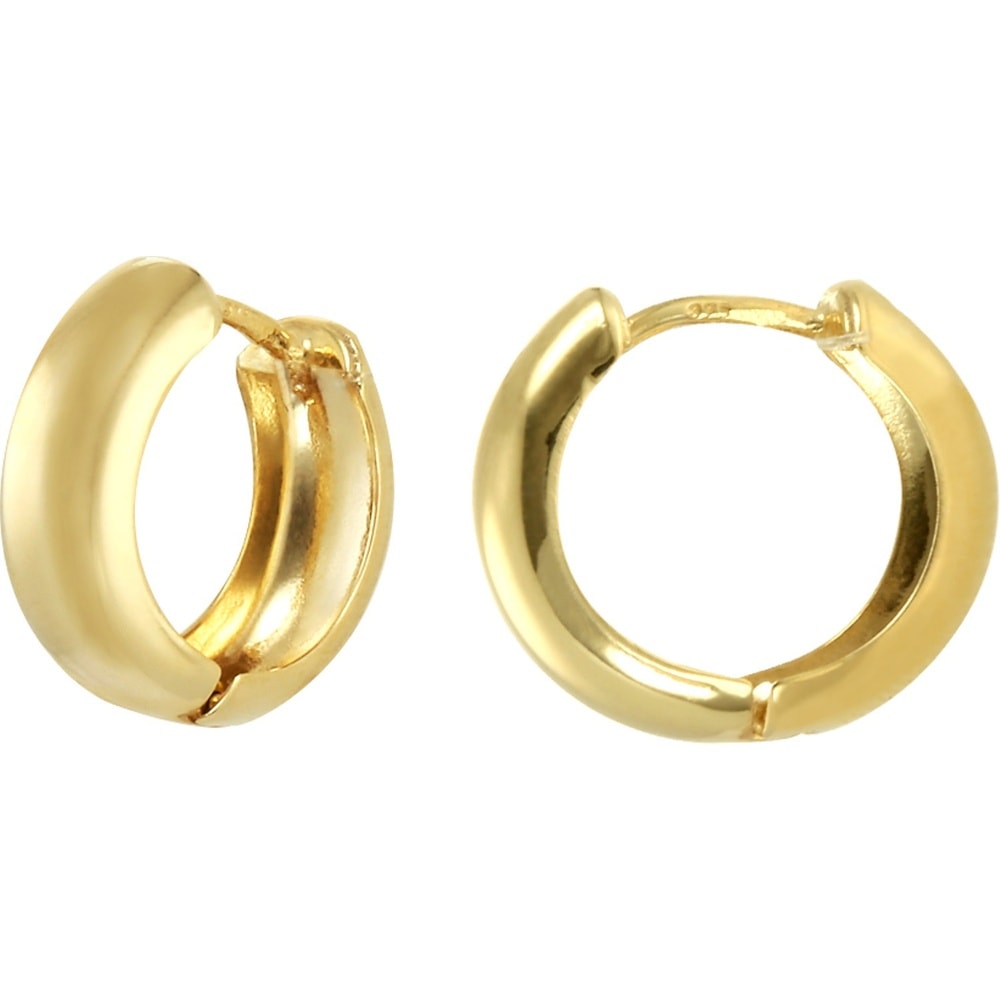 Valeria Créoles 375 Or jaune Boucles d'oreilles
