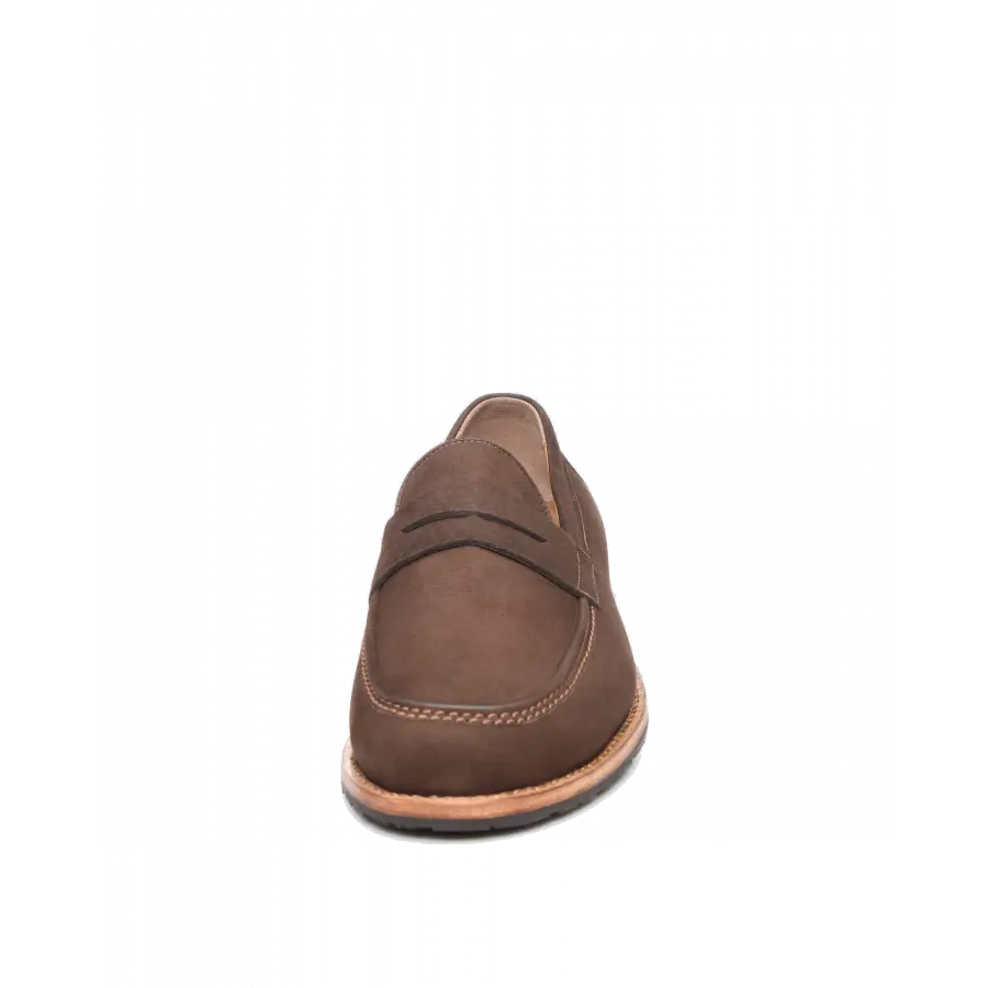 Heinrich Dinkelacker - Loafer WIEN PLAIN BD Nubukleder - braun