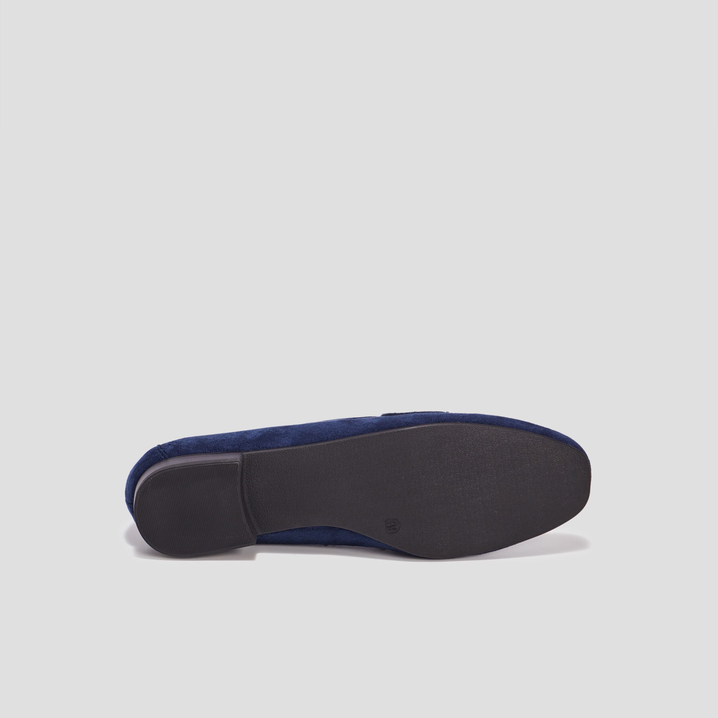 Mocassins plats suède bleu marine femme | La Halle