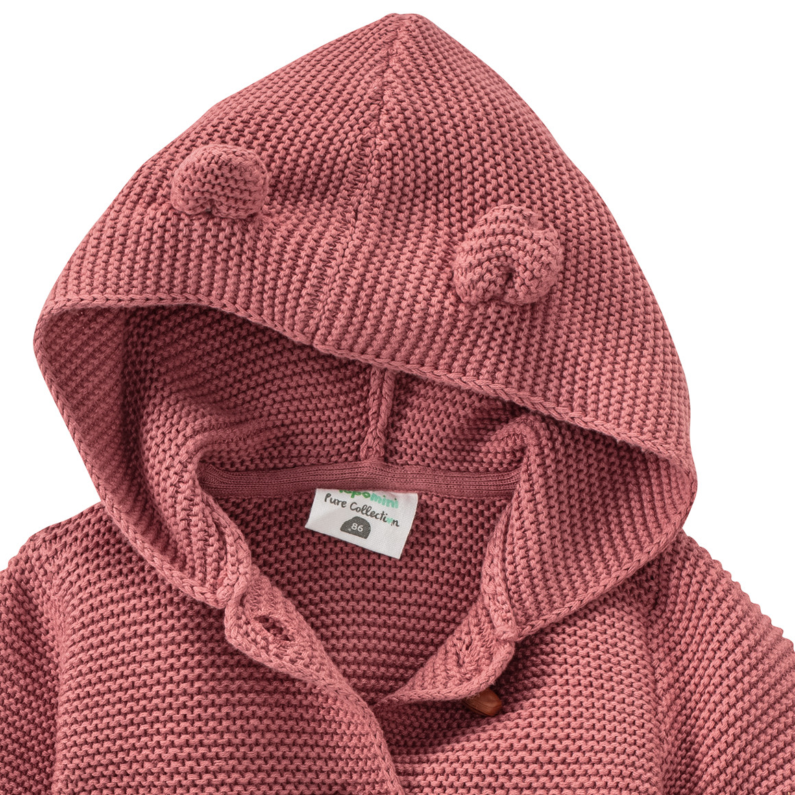 Baby Strickjacke mit Öhrchen
