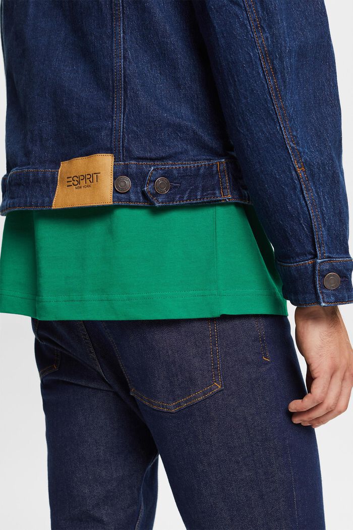 Truckerjacke im Jeanslook, Baumwollstretch