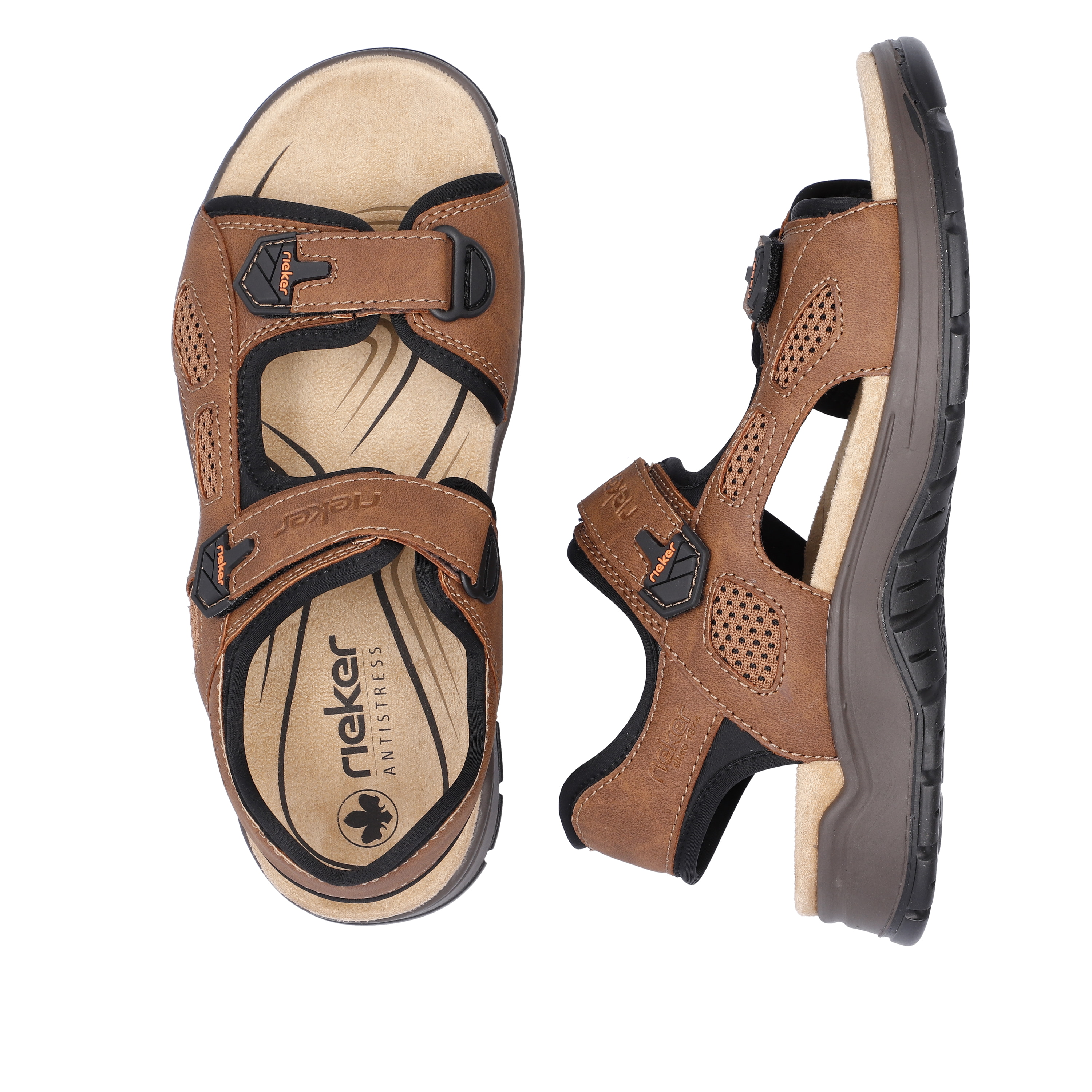 Rieker Herren Trekkingsandalen holzbraun