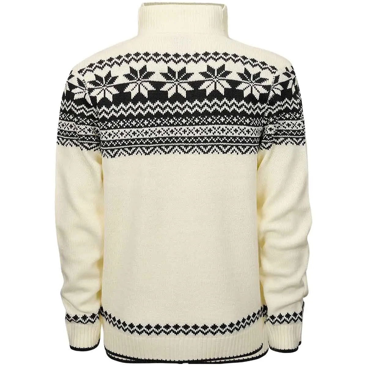 Norweger Strickjacke weiß