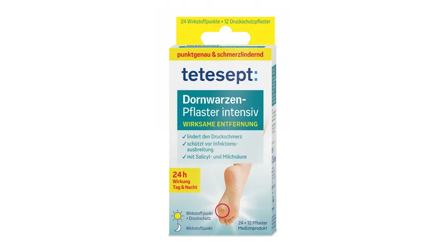 tetesept med foot care Dornwarzenpflaster intensiv 12 St
