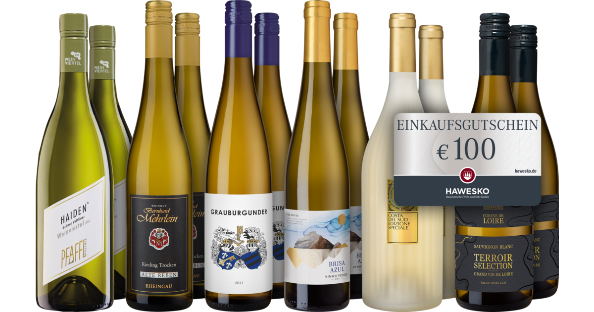 Weißwein-Willkommenspaket