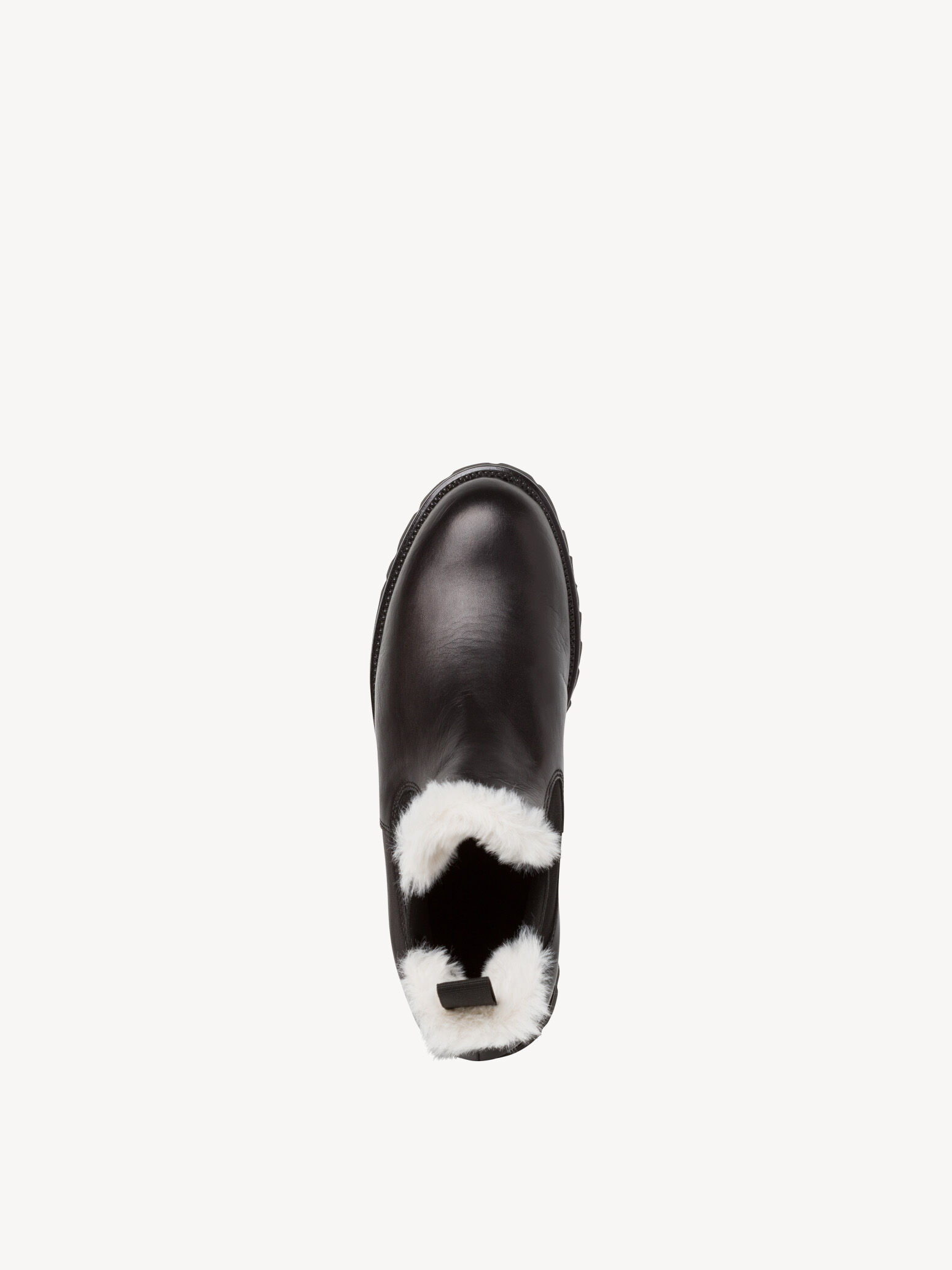 Bottine Chelsea en cuir - noir