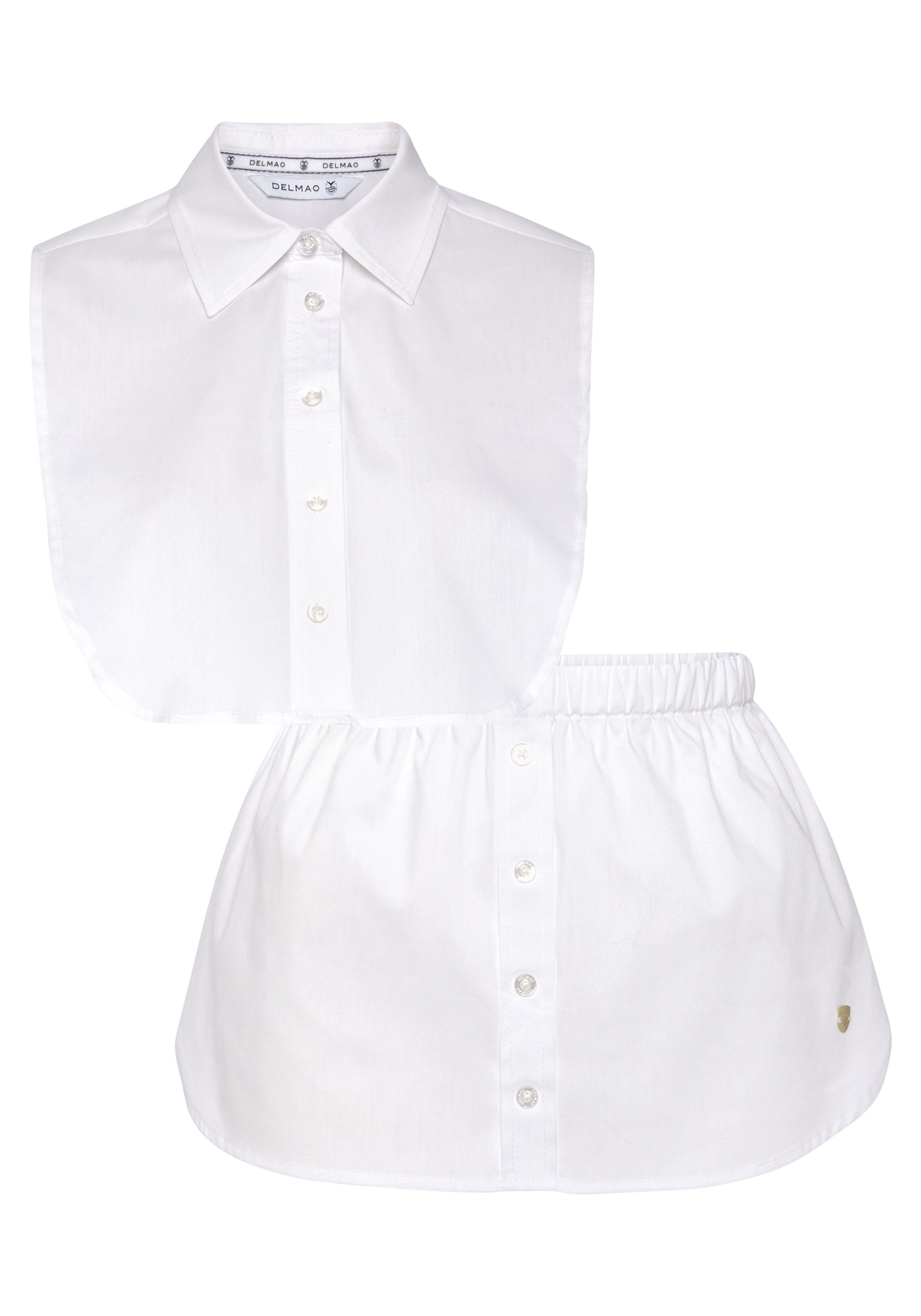 DELMAO Hemdbluse (Set, 2-tlg., Kragen + Rockteil) bestehend aus Kragen und Rockteil - NEUE MARKE!