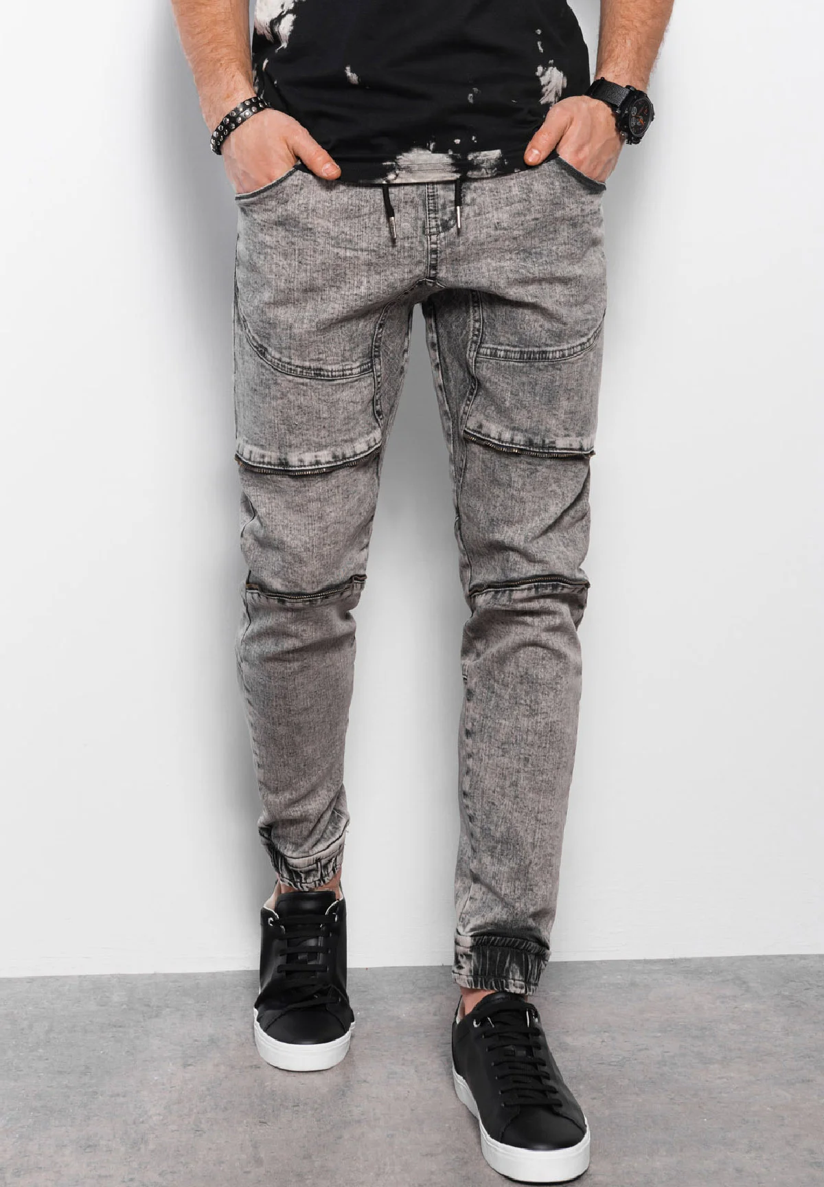Ombre CON DECORACIÓN - Vaqueros slim fit