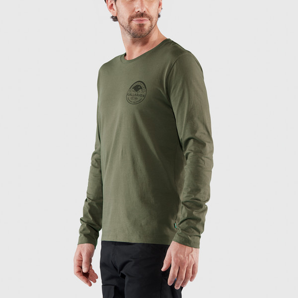FOREVER NATURE BADGE LS M Herren - Langarmshirt