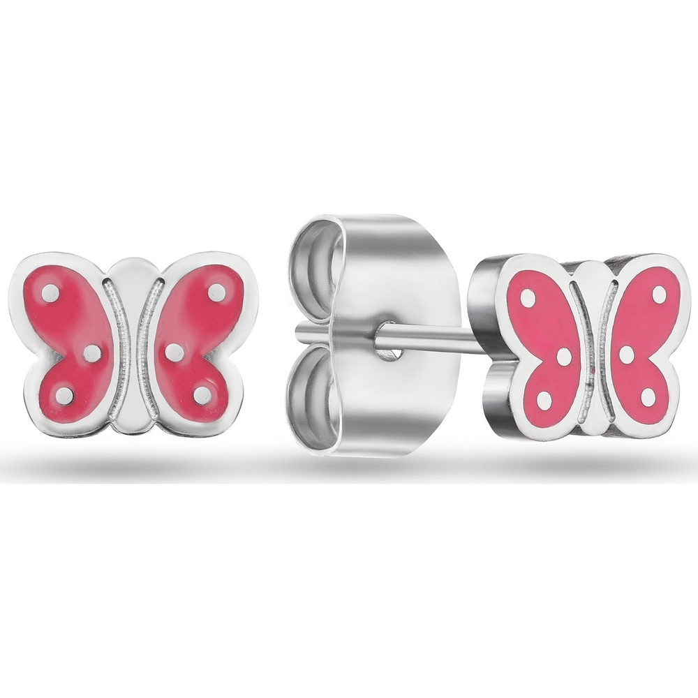 FAVS Boucles d'oreilles à fermoir à poussette Acier inoxydable Boucles d'oreilles