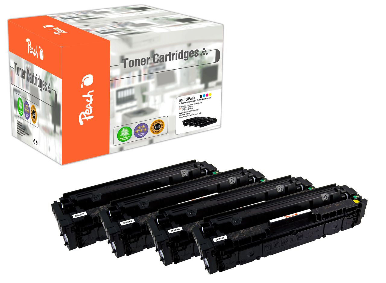 Peach Spar Pack Tonermodule ersetzt HP No. 201X