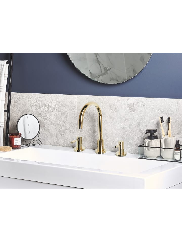 Beliani Wasserhähne SIPI in Gold - (W) 5.5 x (H) 27 x (L) 16 cm günstig kaufen onesize