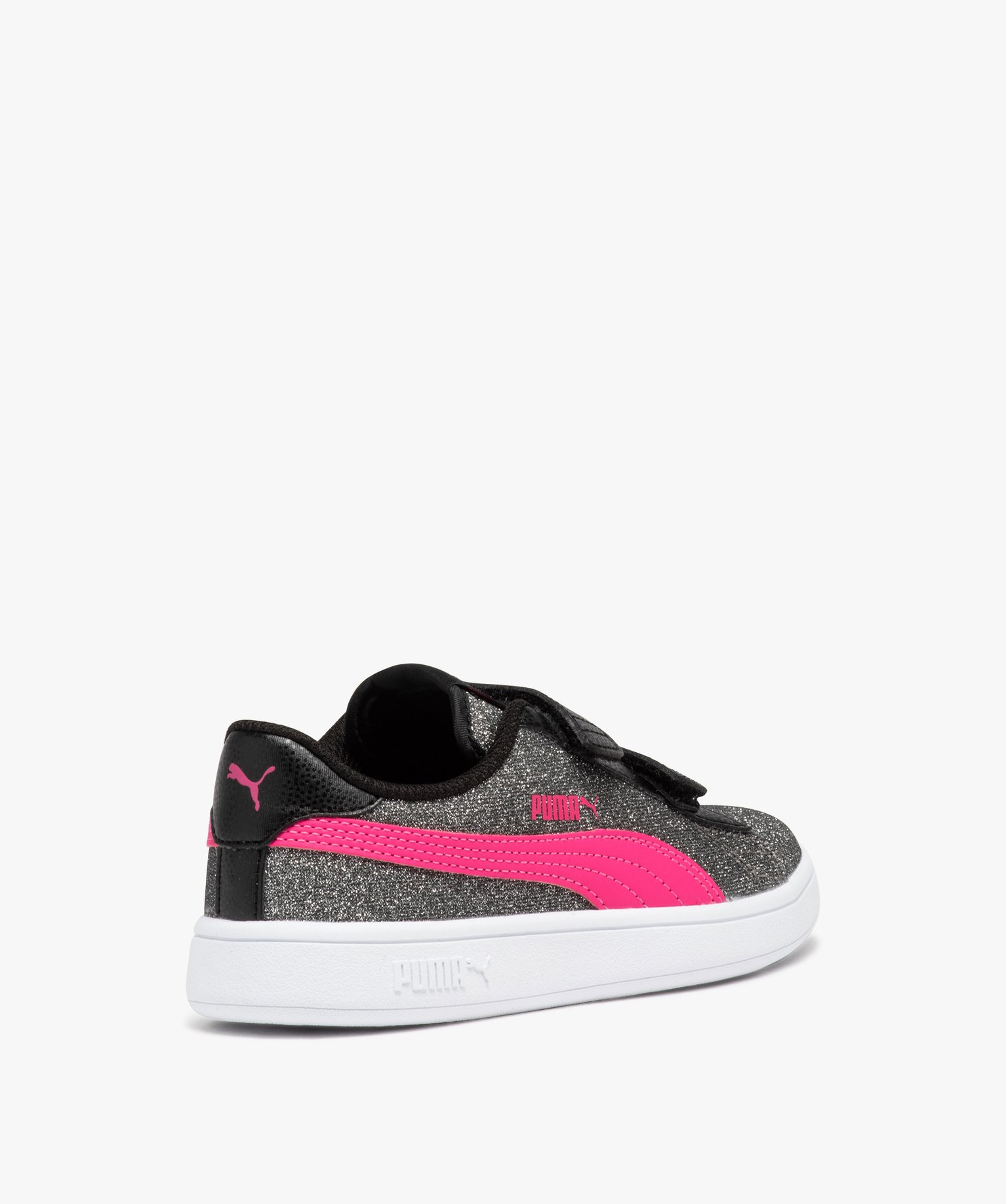 Baskets fille à paillettes et à scratch - Puma noir | GEMO