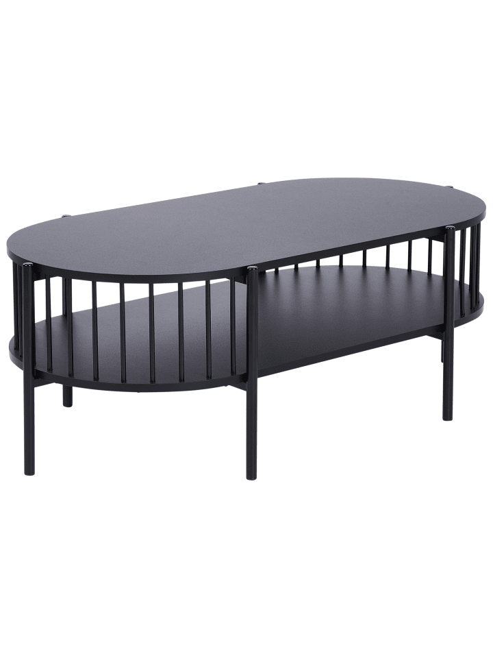 Beliani Couchtisch OREANA in Schwarz - (W) 50 x (H) 36 x (L) 103 cm günstig kaufen onesize