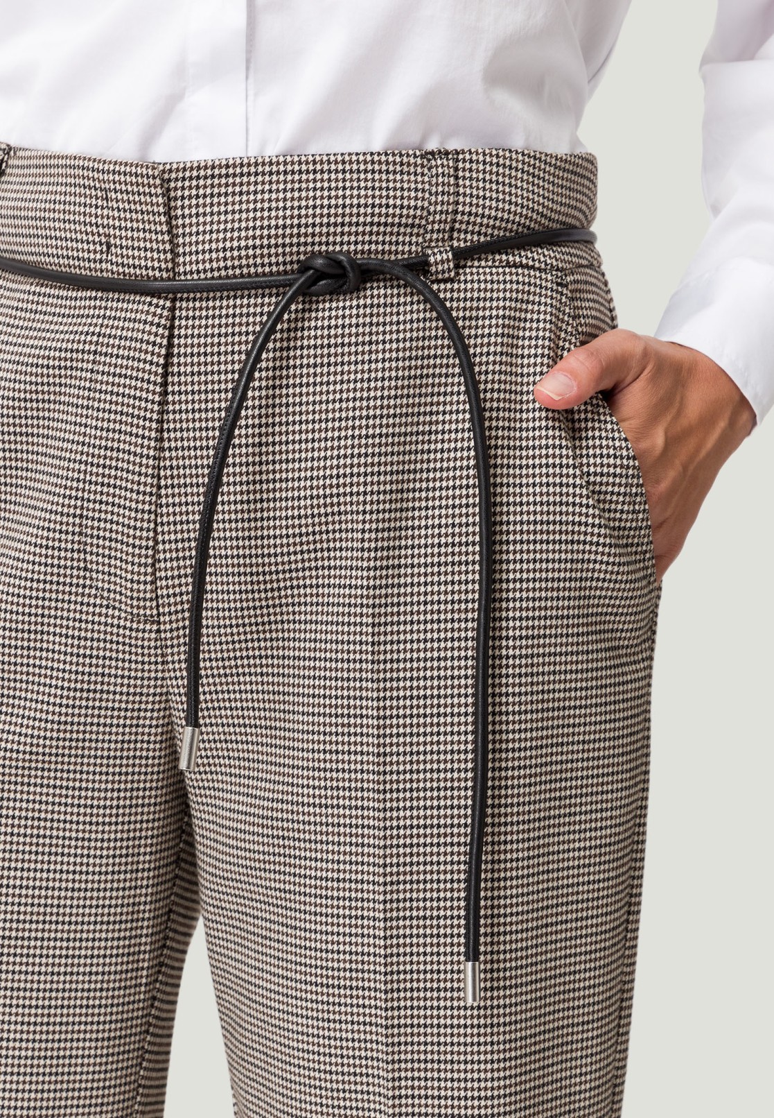 Stoffhose mit Aufschlag