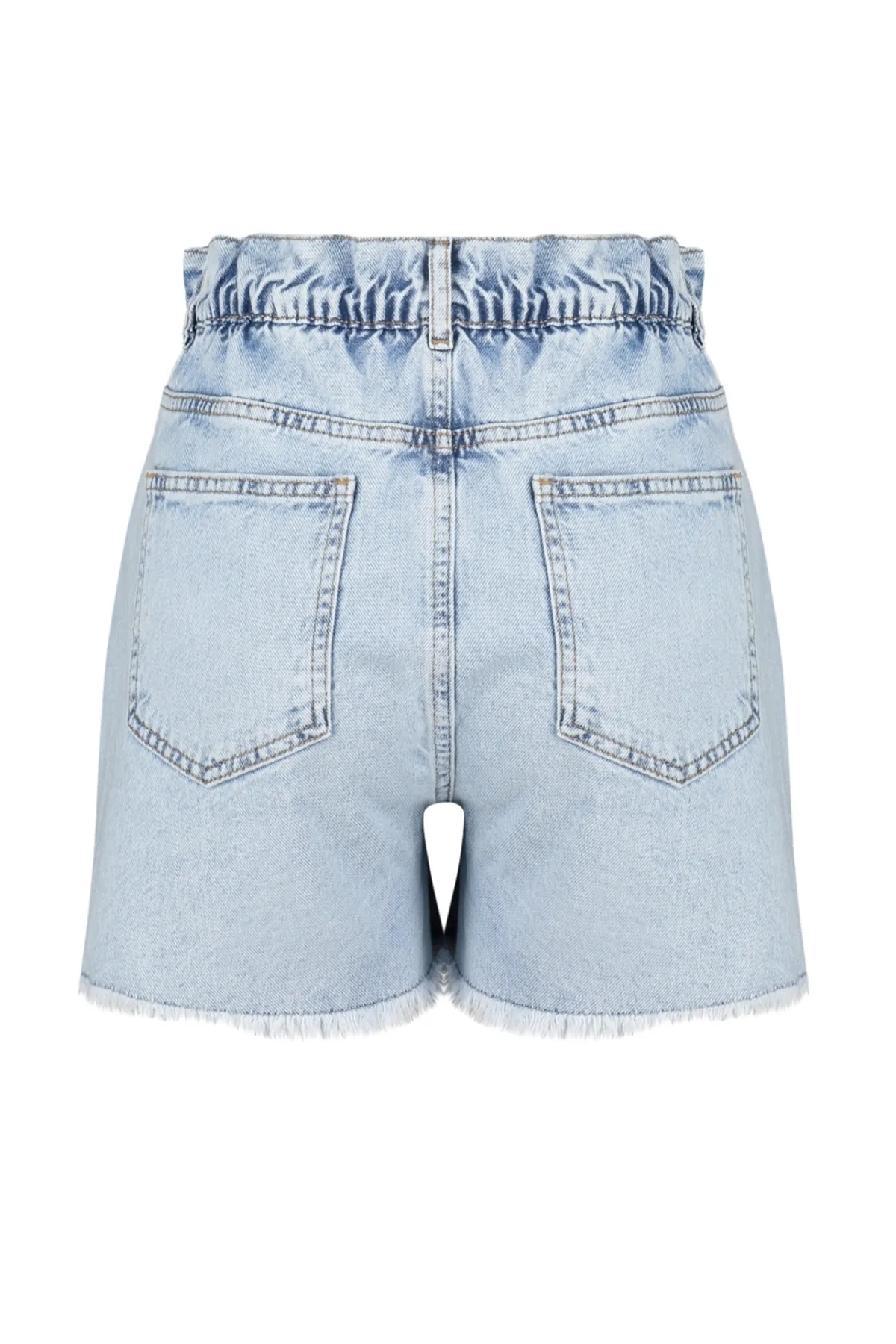 Trendyol Collection  Hellblaue Jeansshorts und Bermuda mit elastischem Bund TWOSS24SR00057