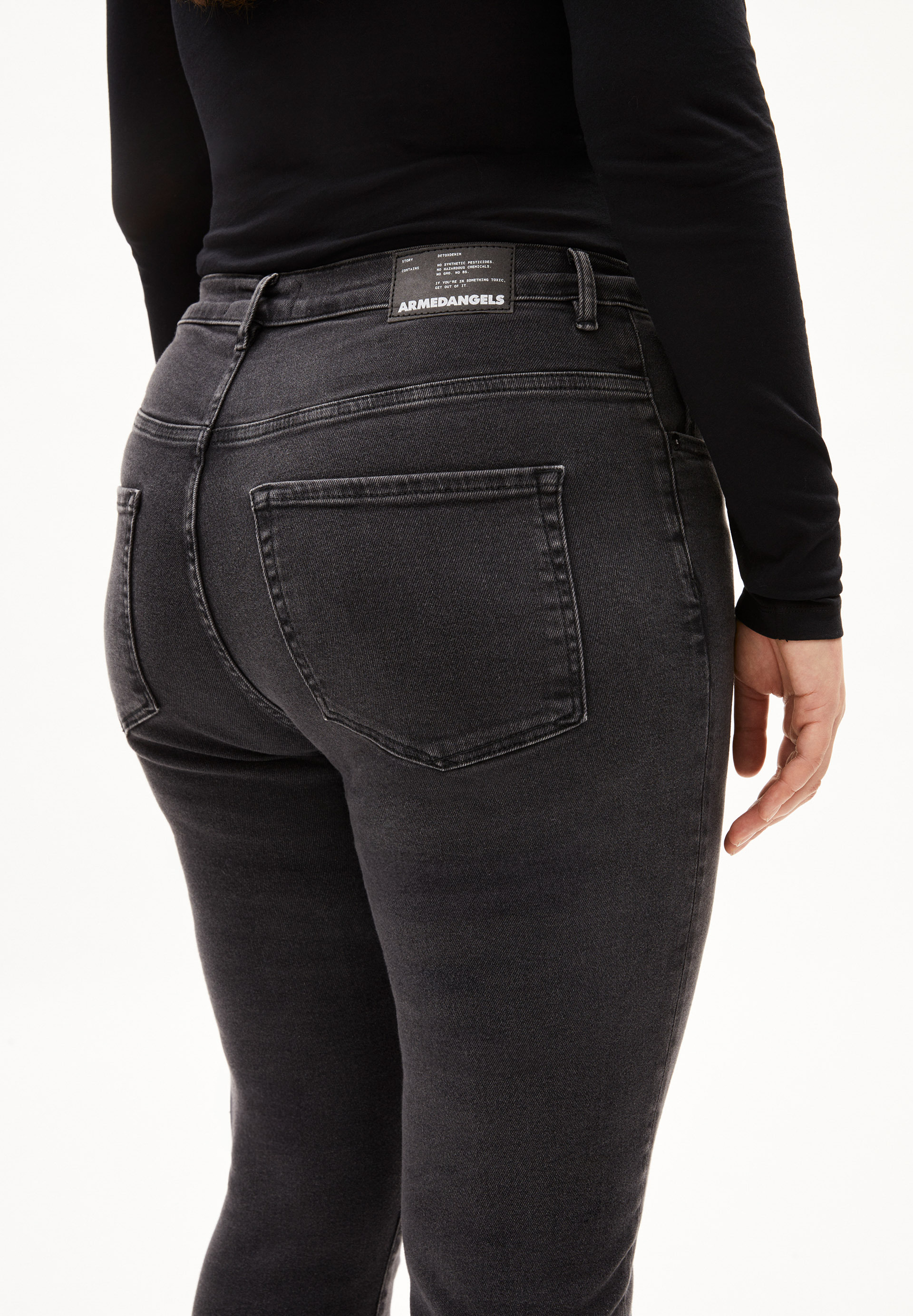 Skinny Leg High Waist aus Bio-Baumwoll Mix