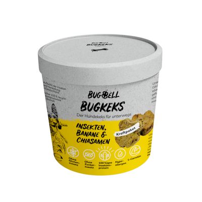 BugBell BugKeks Adult Insekten, Banane und Chiasamen