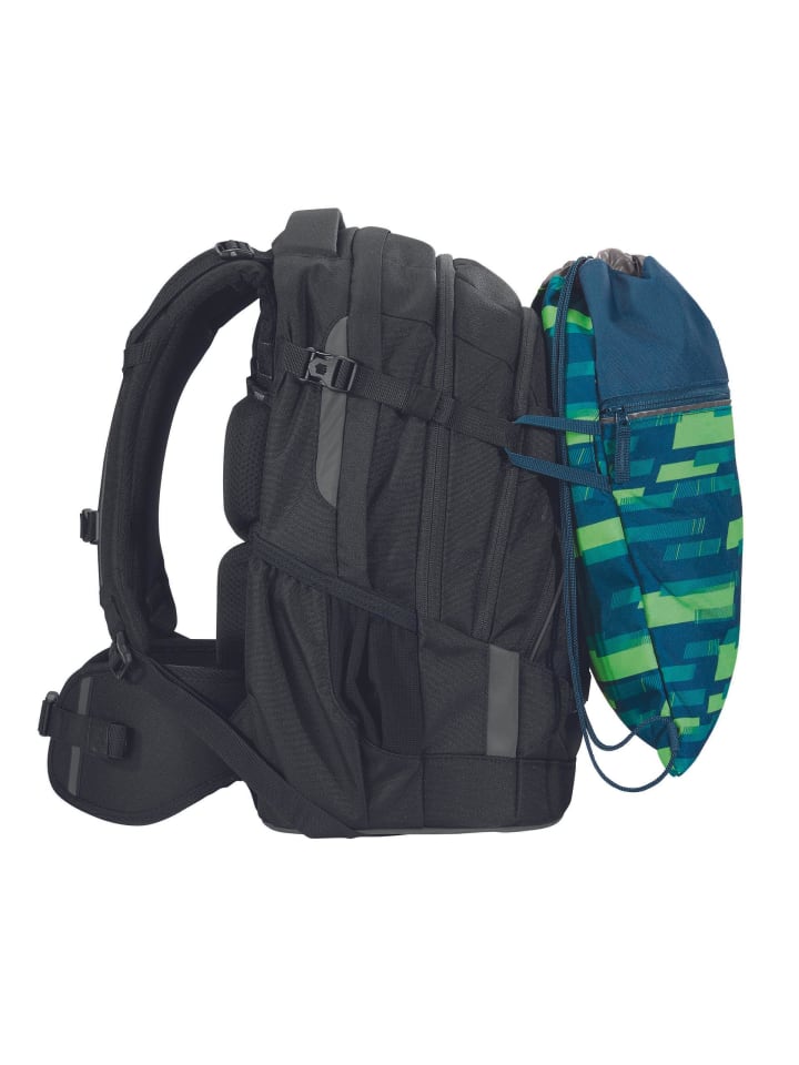 Coocazoo Turnbeutel Lime Stripe in grün-blau günstig kaufen onesize