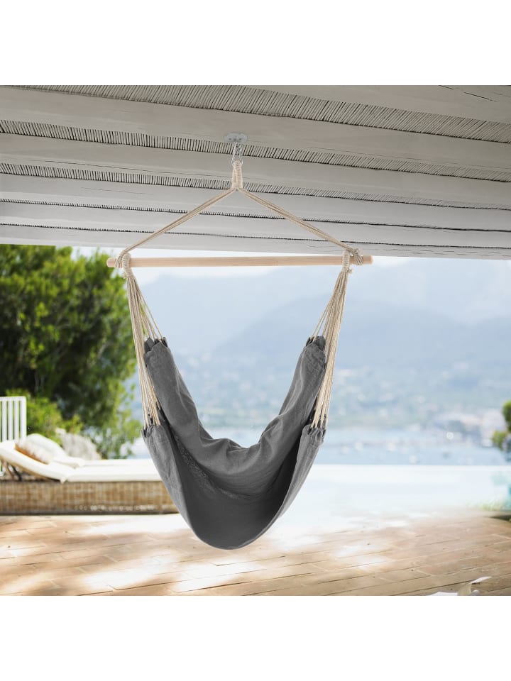 casa.pro Hängesessel Diseröd XXL ohne Gestell in Grau (L)185cm (B)125cm (H)140cm günstig kaufen onesize