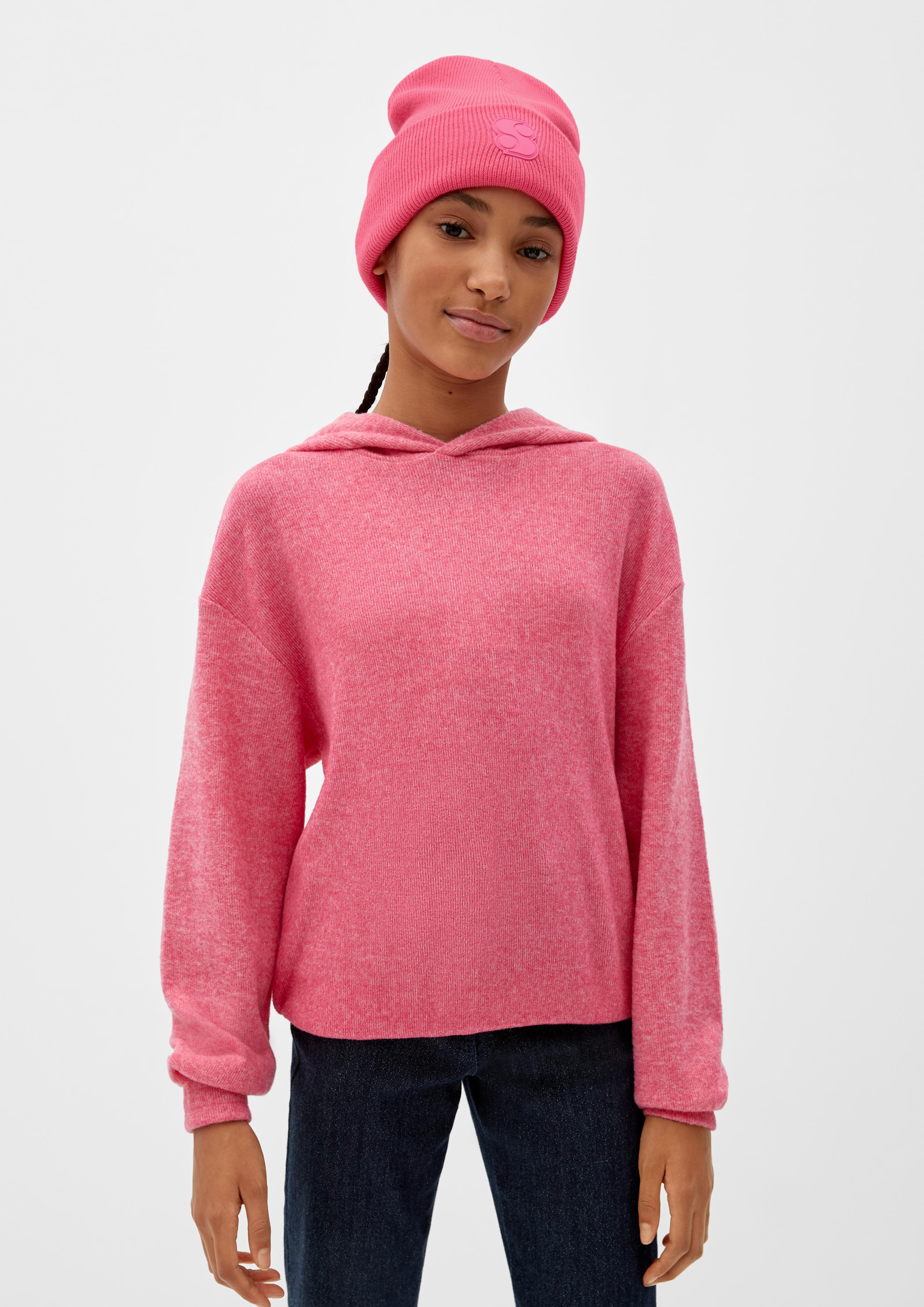 Strickmütze mit Label-Patch  2123528-4424