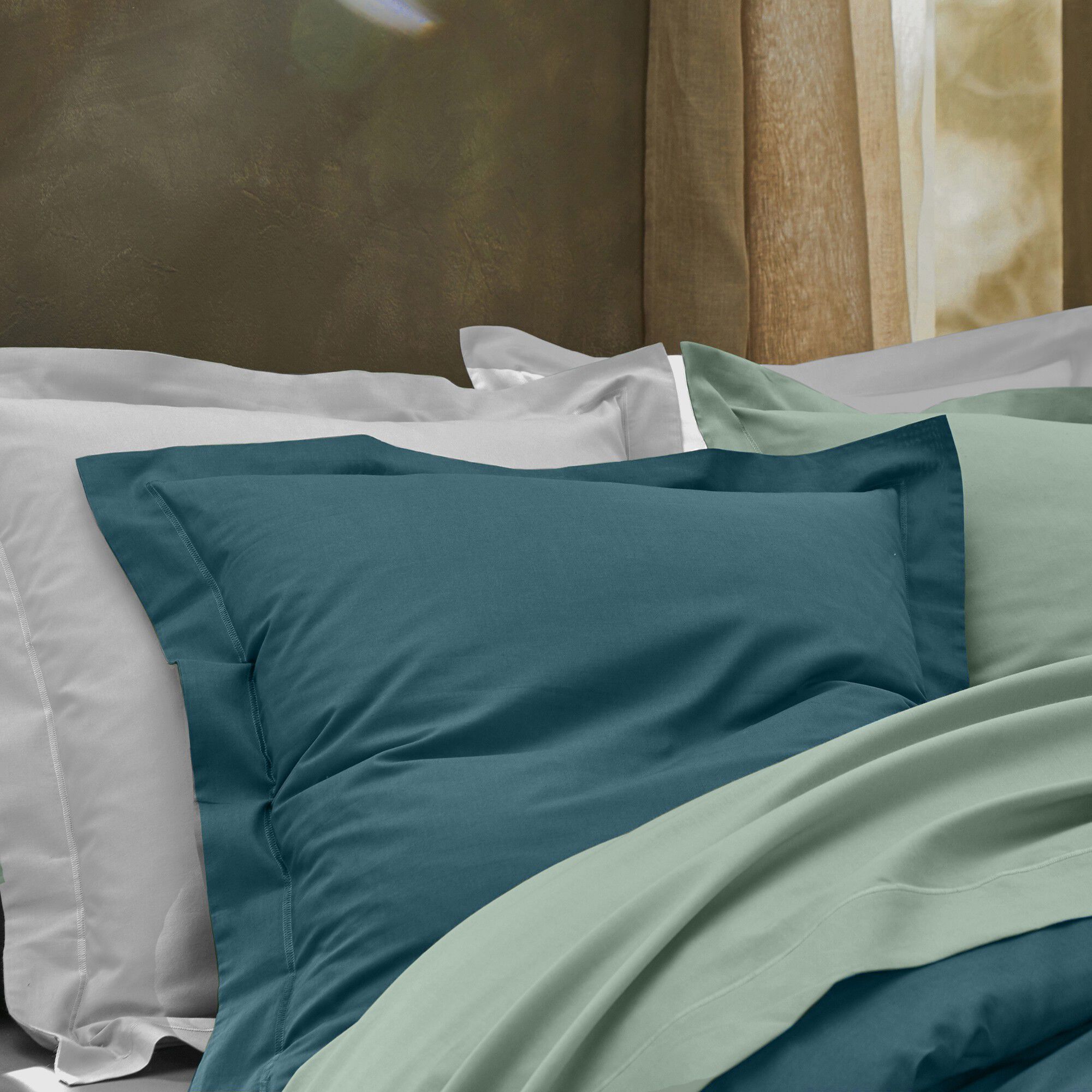 Linge de lit uni coton