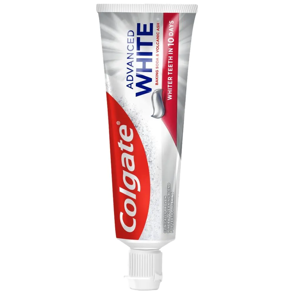 Colgate Advanced White Baking Soda & ζυμαρικά με ηφαιστειακή τέφρα για zębów
