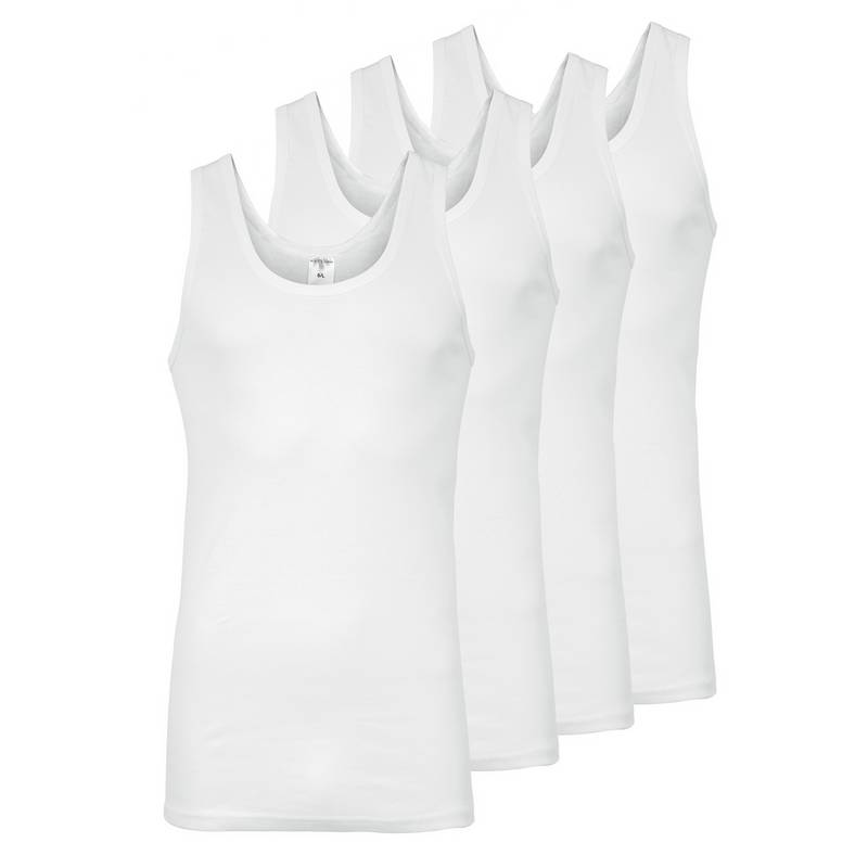 Black Snake 4 Pack Achsel Feinripp Shirt Unterhemd Herren
