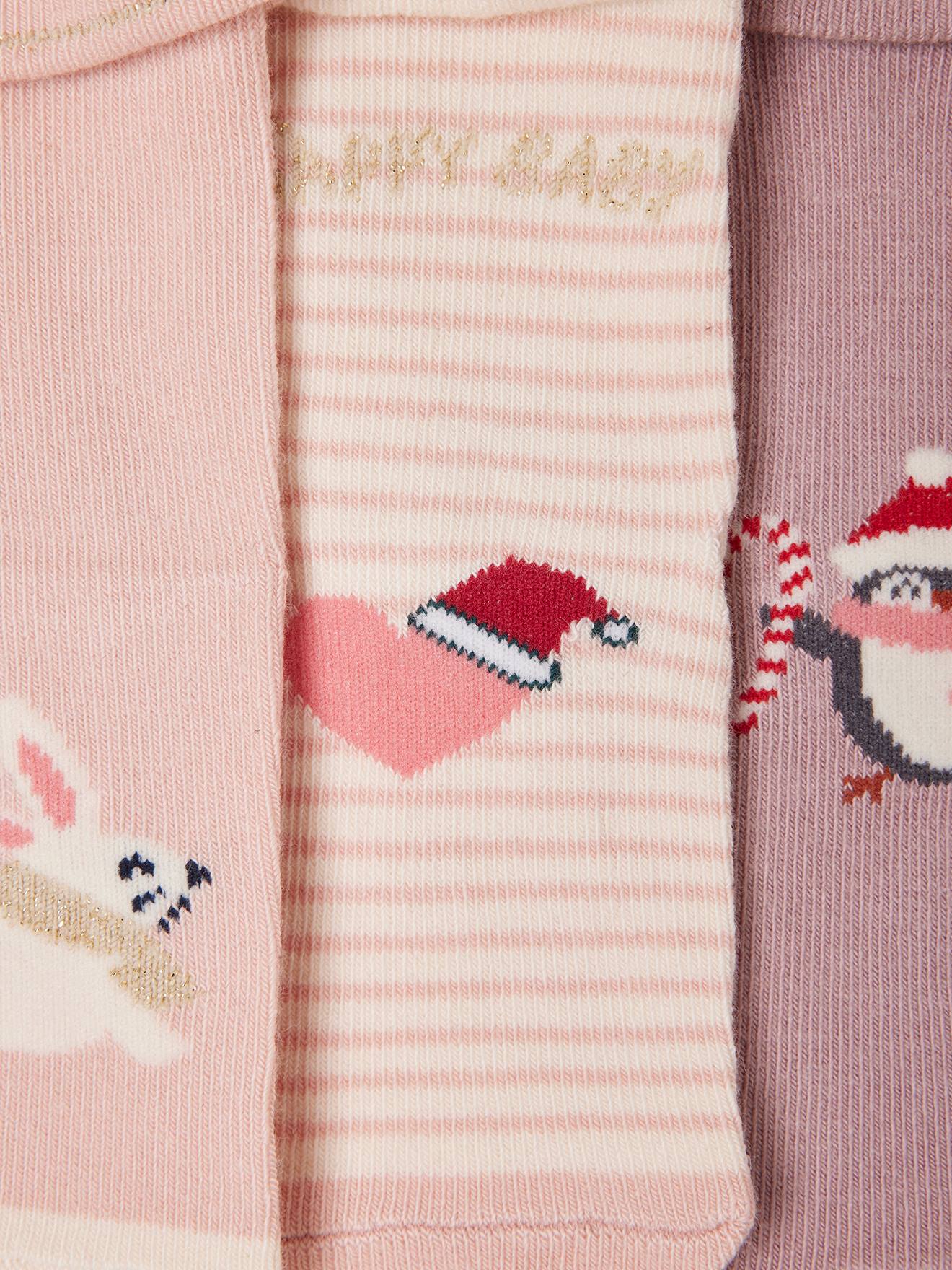 Vertbaudet Mädchen Baby Weihnachts-Geschenkset Socken Oeko-Tex - altrosa
