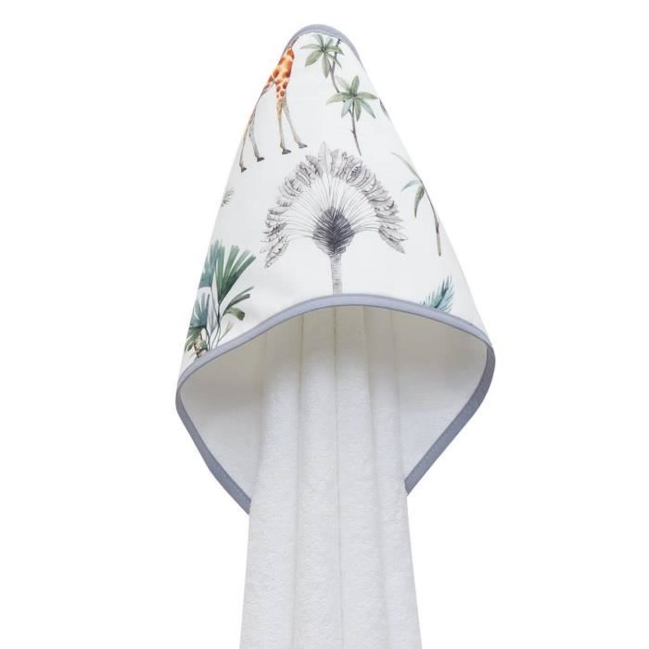 Cape de bain en coton et bambou