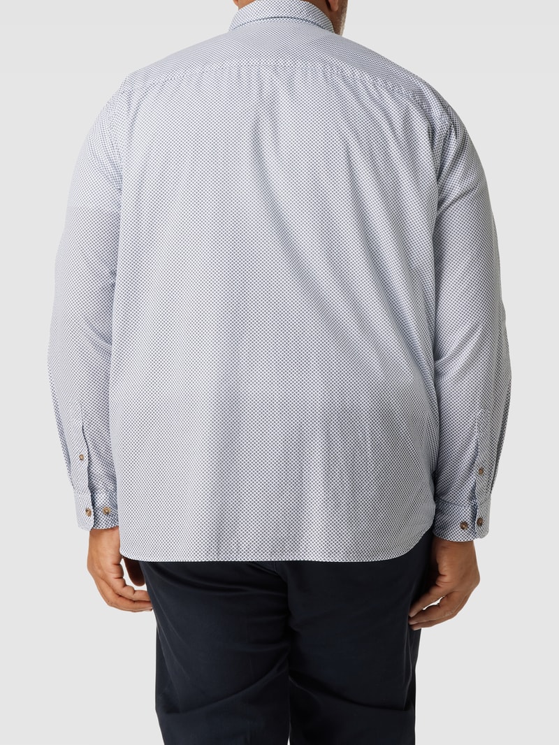 PLUS SIZE Freizeithemd mit Kentkragen Modell 'TREKOTA' in offwhite