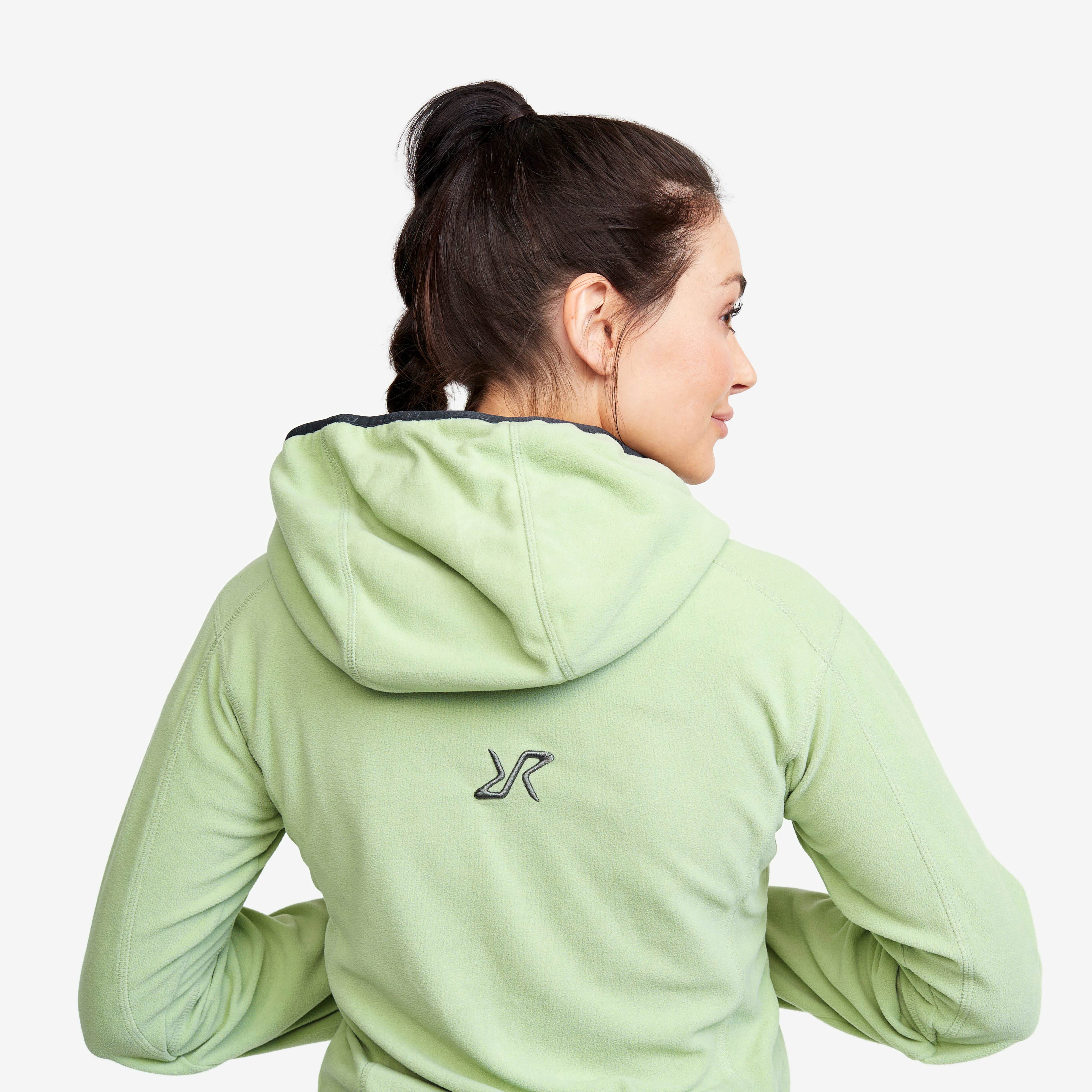 Trekker Hoodie Femme Smoke Green