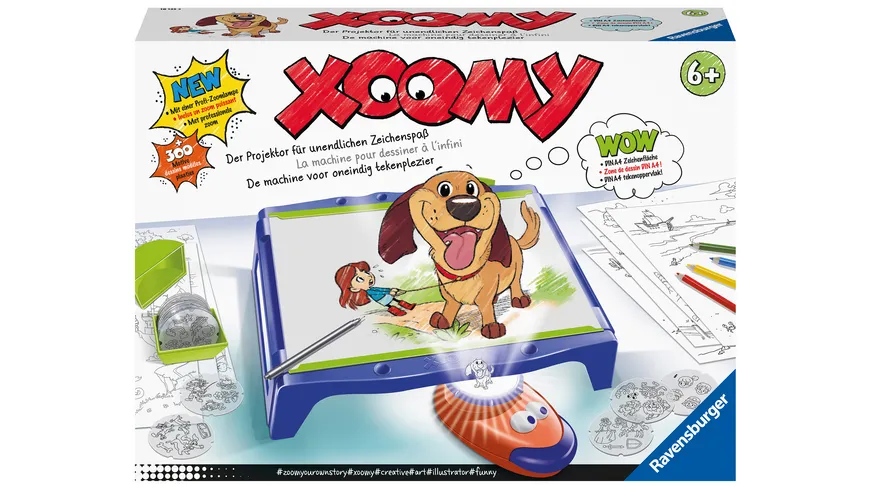 Ravensburger Beschäftigung - Xoomy Maxi A4 18135 - Zeichenset mit über 300 Motiven