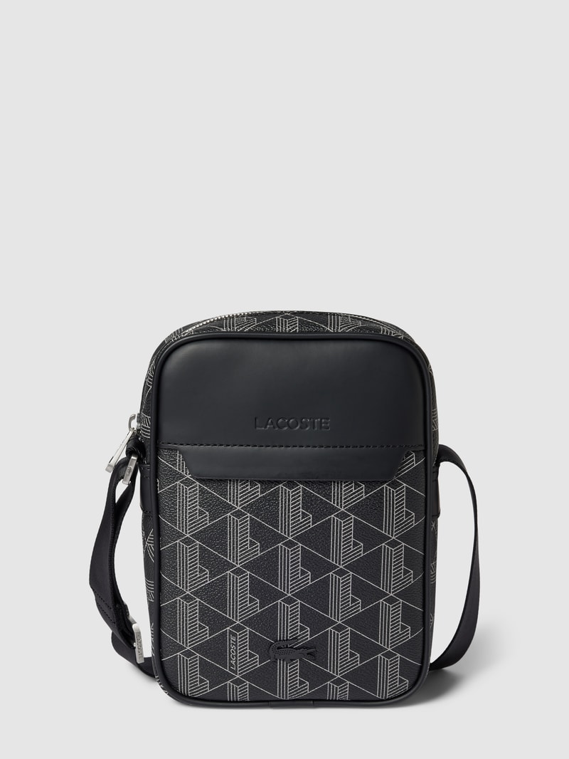 Camera Bag mit Allover-Logo-Details in schwarz