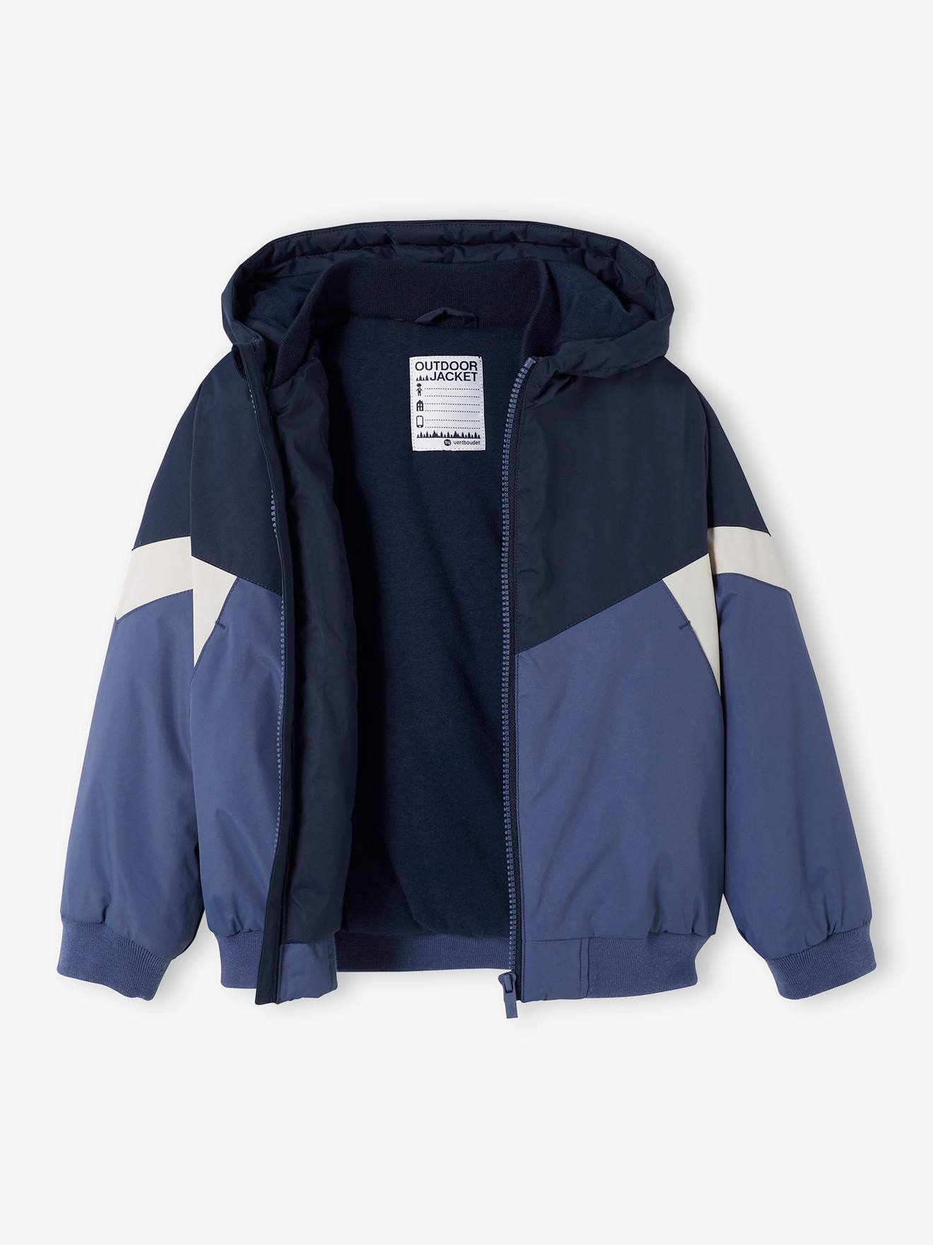 Blouson coupe-vent colorblock garçon colorblock chamois