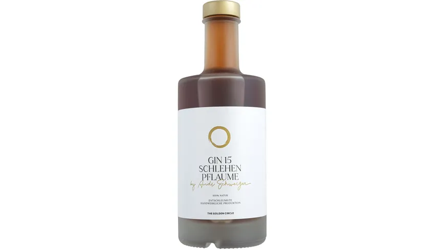 THE GOLDEN CIRCLE Gin 15 Schlehen Pflaume by Andi Schweiger 350 ml