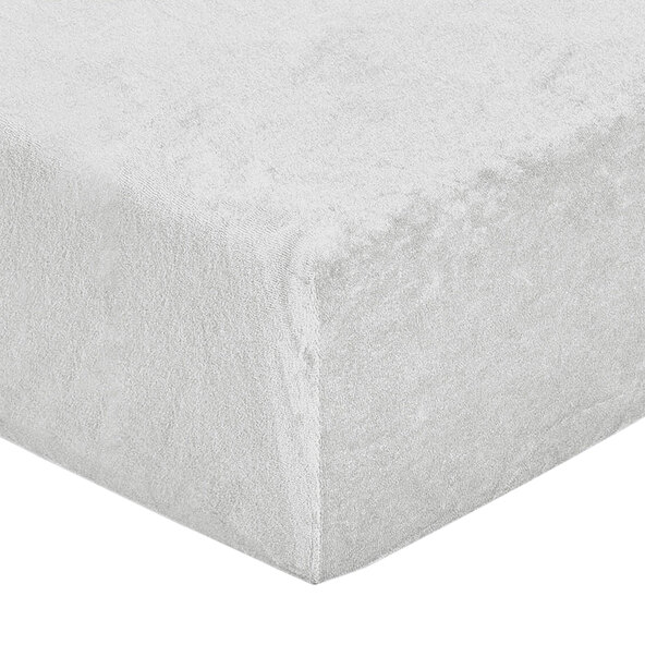 Supersoft Frottee-Stretch-Spannbetttuch, 180-200 x 200 cm, weiß