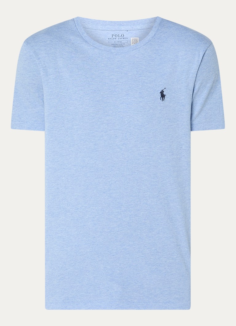 Ralph Lauren  Custom slim fit T-shirt met logoborduring