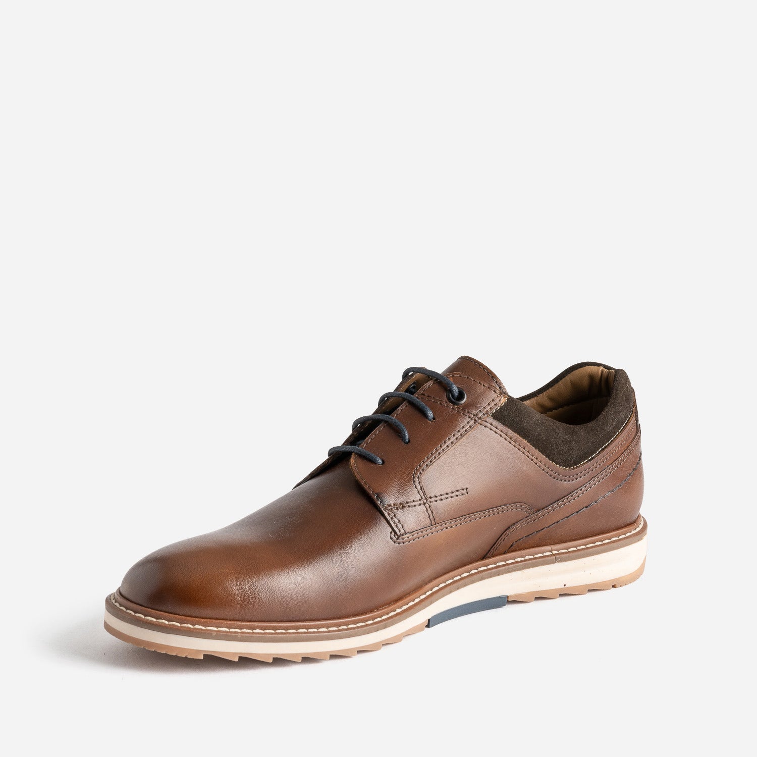 Derby détente marron cuir