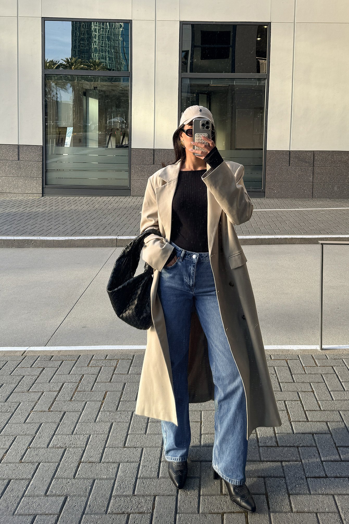 Lockere Jeans mit mittlerer Taille