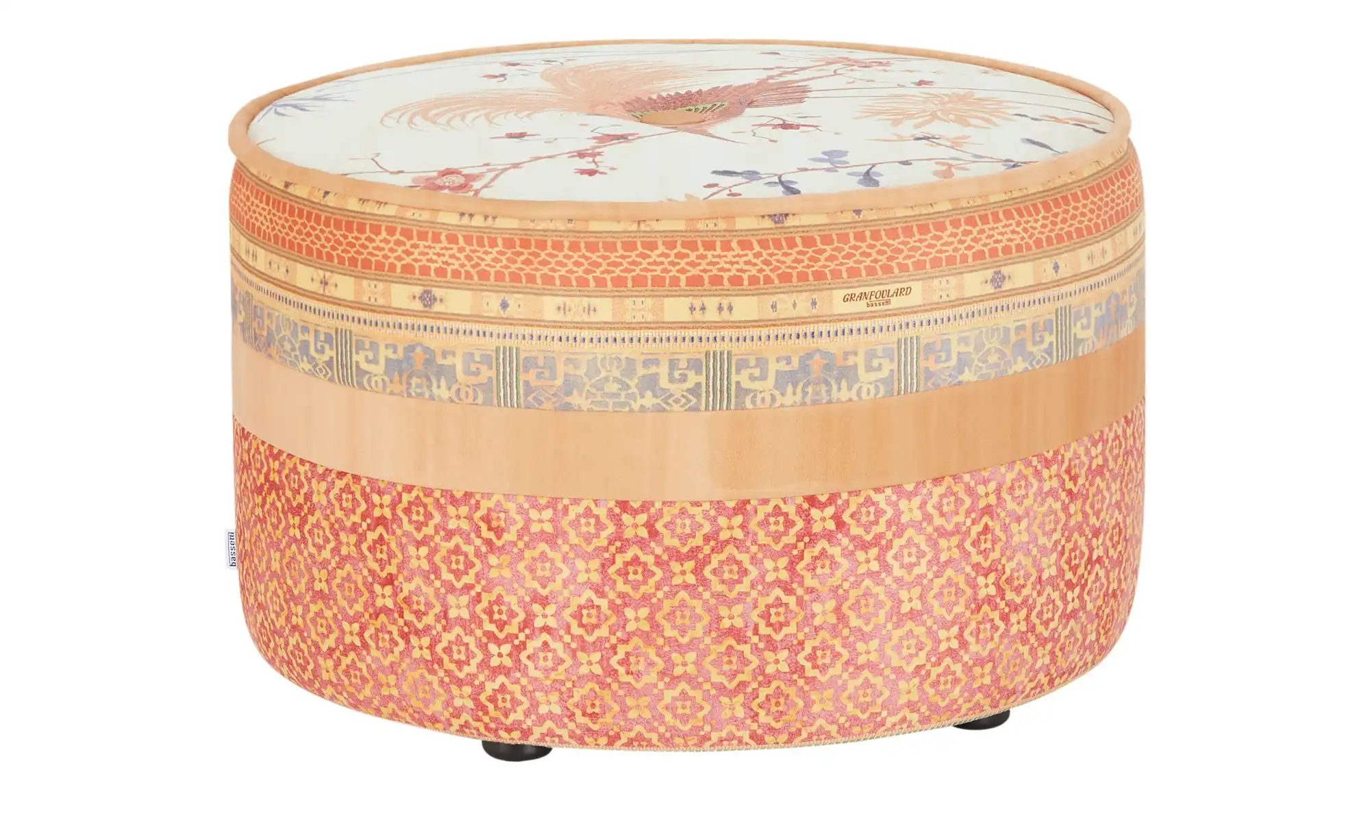 bassetti by SCHRÖNO Pouf aus Velours Tino