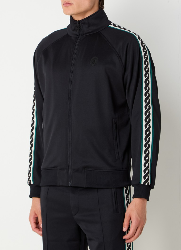 Drôle de Monsieur  Sweatvest met logoborduring