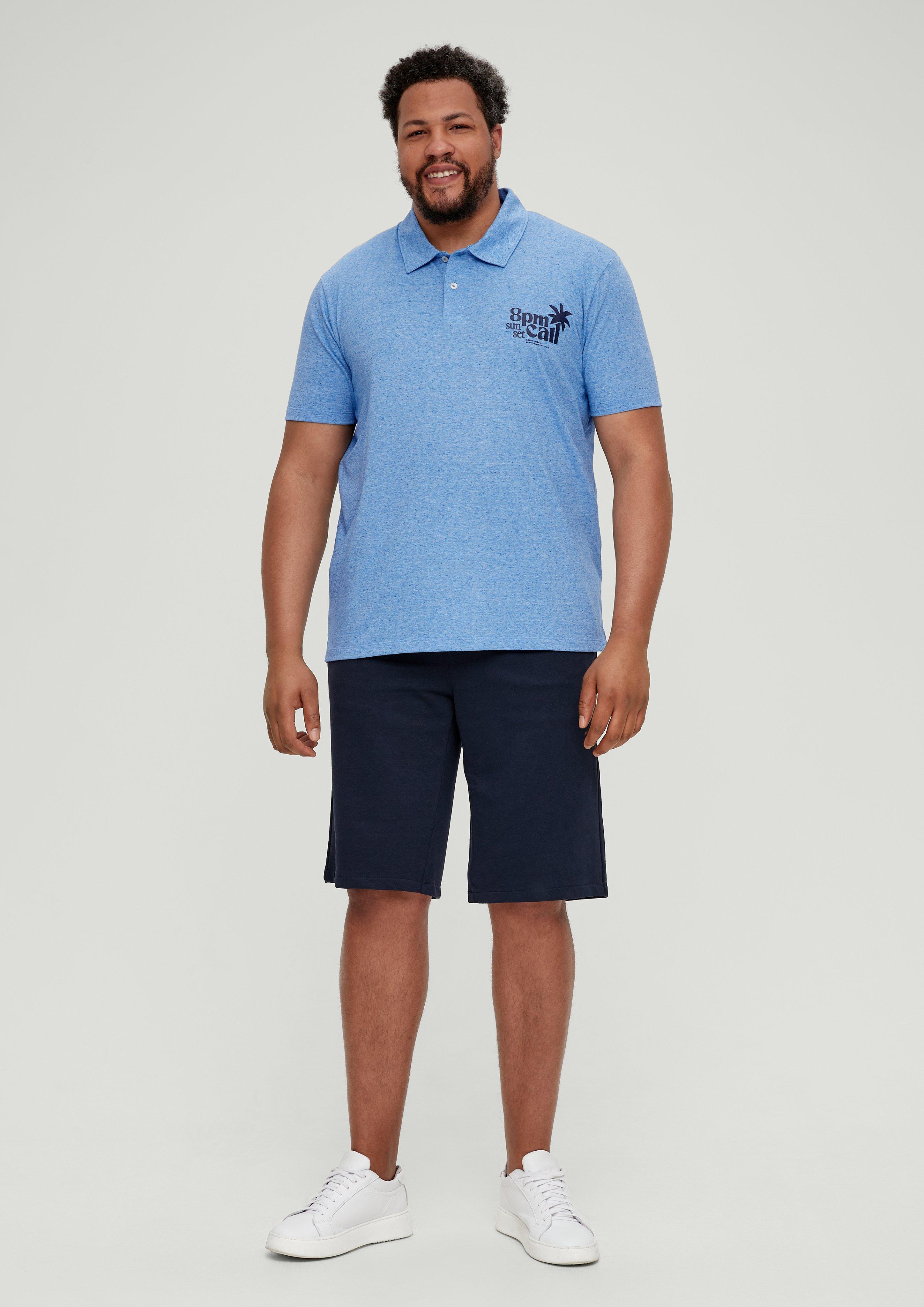 Meliertes Polo-Shirt  2135565-54D1
